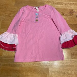 Matilda Jane size 8 Christmas or valentines long sleeve shirt!! 🎄⛄️💗